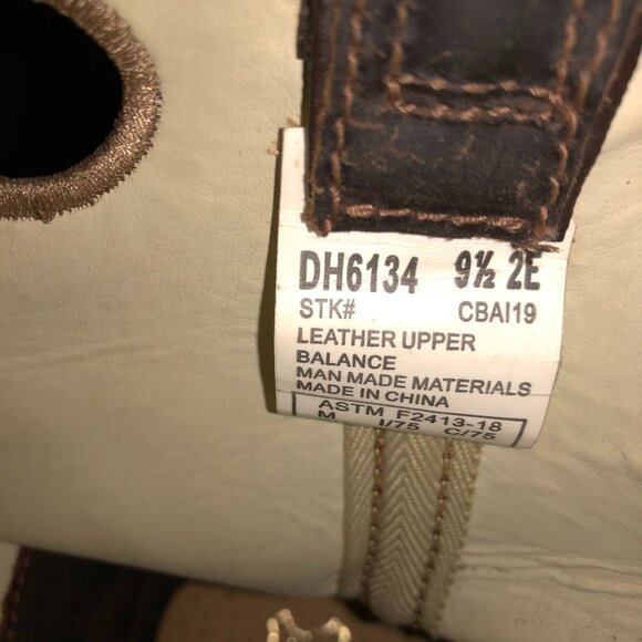 Double-H Antonio DH6134 13" Brown Leather Composite Toe Work Boots Men 9½ 2E EH - Picture 2 of 16